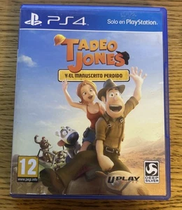 TADEO JONES Y EL MANUSCRITO PERDIDO PS4 PAL ESPAÑA RARO/RARO ARGENTO PROFONDO - Foto 1 di 3