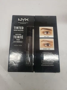 2 NYX Tinted Brow Mascara. Black Complete Look. Size 0.22 fl oz - Picture 1 of 2