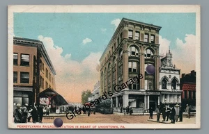 PRR Bahnhof Uniontown PA Fayette County Pennsylvania Postkarte - Bild 1 von 2