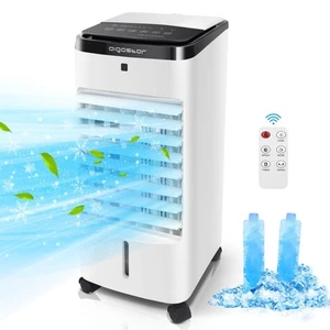 RAFFRESCATORE VENTILATORE PURIFICATORE ARIA ACQUA E GHIACCIO 3,5LITRI AIGOSTAR - Foto 1 di 9