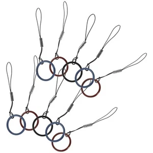 10 Pcs Handytasche Mit Ringschnalle Fingerschlaufe Für Telefon Lanyards - Photo 1/12