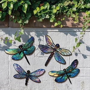 Wall Dragonfly Decorations Home Decor Accents for Indoor Outdoor Entrance - Picture 1 of 5