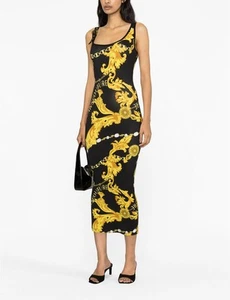 Versace Jeans Couture Women's Dress. Baroque Logo. Adjustable Straps. Fall 2024. - Picture 1 of 4