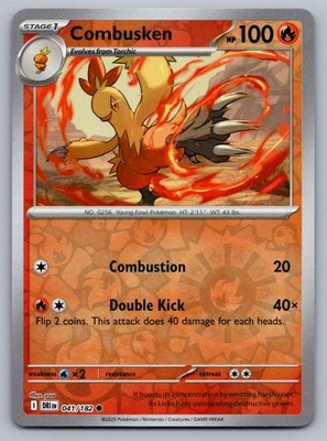 Pokemon Combusken 041/182 Holograma Inverso Destino Rivales Casi Nuevo Foto 1 de 2