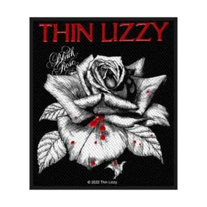 THIN LIZZY black rose 2022 WOVEN SEW ON PATCH official merchandise - Picture 1 of 3