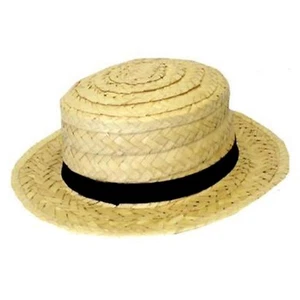 NUEVO HOMBRE ADULTO ST TRINIAN PAJA BOATER SOMBRERO VERANO DISFRAZ VESTIDO ACCESORIO - Imagen 1 de 1