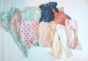 Girls Mixed Baby Clothes Bundle 6-9 & 9-12 months GEORGE, DISNEY, NEXT - 10 item