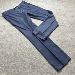 Bonobos Italian Performance Suit Pant Men 35 x 32 Blue Marzotto Wool Slim Fit