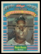 1991 Kellogg's Corn Flakes Baseball Greats #2 Hank Aaron
