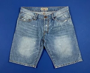 Alcott shorts bermuda uomo usato W36 tg 50 denim blu wear man boyfriend T8501 - Foto 1 di 12