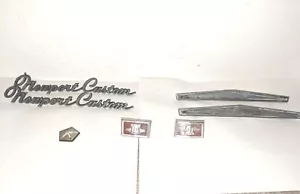 Vintage Chrysler Newport Custom Hood Emblems And Other Badges - Picture 1 of 4