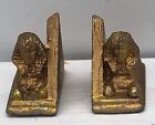 Dollhouse Miniatures Pair Of Egyptian Sphinx Bookends