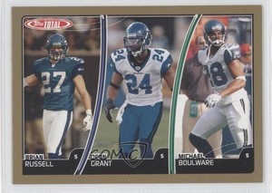 2007 Topps Total Gold Brian Russell Deon Grant Michael Boulware #256