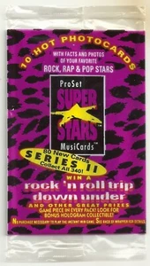 1992 SUPERSTAR MUSICARDS SERIE II - INVOLUCRO VUOTO - PRODOTTO DA PRO SET - Foto 1 di 1