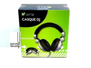 DJ Kopfhörer V-SYS VSH401 halboffen faltbar Ohrhörer drehbar für MP3 Keyboard PC - Bild 1 von 6