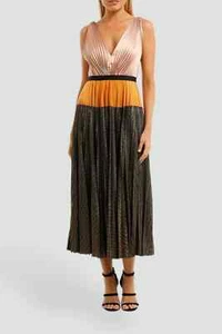 CATHERINE DEANE Noret Midi Dress Wedding Party Size 8 AU RRP 835 WITH DEFECTS - Picture 1 of 6