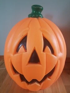 Vintage General Foam Plastics Halloween 24" Jack-O-Lantern Pumpkin Plastic Mold - Picture 1 of 9