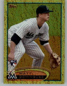 2012 Topps Gold Sparkle #198 Matt Dominguez (ref 150653) - Picture 1 of 2