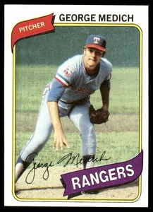1980 Topps AA George Medich #336 NM-MT Or Better Texas Rangers