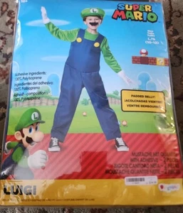 Pre-Owned - Super Mario Brother LUIGI Costume - Youth Large 10-12 - FREE SHIP! - Picture 1 of 5