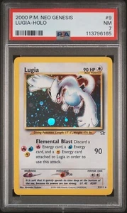 Pokémon NEO GENESIS #9 LUGIA HOLO PSA 7 (BIN6165) Potenza Classificata - Foto 1 di 2