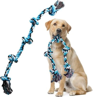 JX Dog Rope Toys Large XXL Rope Toys for Large Dogs Teeth Cleaning Tug of War UK