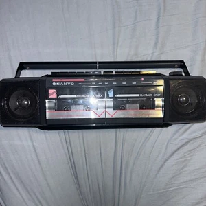 Vintage Rare SANYO 80s MS450 AM FM Stereo Radio Cassette Recorder Boombox - Picture 1 of 6