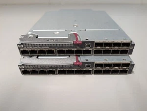 HP 504624-001 10GbE Pass-Thru Module for C7000 C3000 Blade Enclosure - Qty 2 - Afbeelding 1 van 3