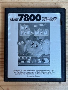Ms. Pac-Man (Atari 7800 Pro System, 1986) Game Cartridge Only - Untested - Picture 1 of 6