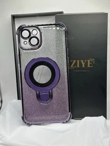 Funda ZIYE MagSafe con soporte para iPhone 15 Plus - Brillo púrpura (caja abierta) - Imagen 1 de 10