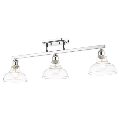 Tallador Golden Lighting 0305-3SF CLR 3 luces 36" W riel fijo - cromo Foto 1 de 4
