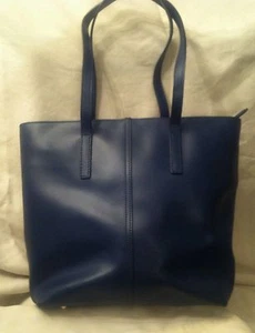 Hermoso Bolso de Mano/Cartera Nicoli Of Italy Cuero Azul Real Usado en Excelente Condición - Imagen 1 de 12