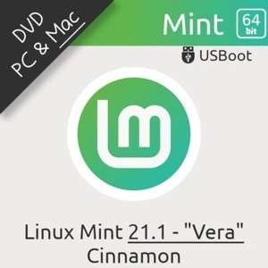 DISQUE DVD LINUX MINT 21.1 VERA 64BIT BOOTABLE DISC INSTALLATION & LIVE TEST - Imagen 1 de 14