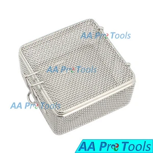 Micro Mesh Tray Autoclave 7.5 x 7.5 x 3.5 Cm Perforated Mesh Box DN-373 - Picture 1 of 3