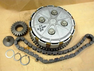 MONTAJE EMBRAGUE KAWASAKI KZ400 D4 KZ 400 1977 PLACAS CADENA ENGRANAJE Foto 1 de 4