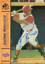 2001 Tulsa Drillers JASON ROMANO Signed Card autograph auto RANGERS DODGERS