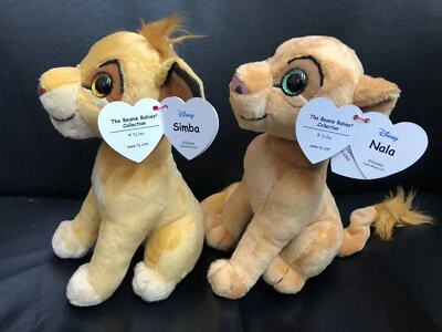 ty sparkle NALA & SIMBA (2019 Disney’s The Lion King) Small Plush.~ NWMT.~ - Image 1 of 4