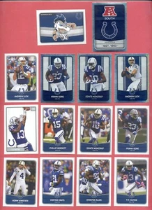 2016 Panini Indianapolis Colts Sticker Set ANDREW LUCK T Y HILTON ADAM VINATIERI - Picture 1 of 3