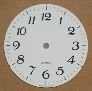 6.1/8 inch 156mm WHITE ARABIC PVC CLOCK DIAL - Picture 1 of 1