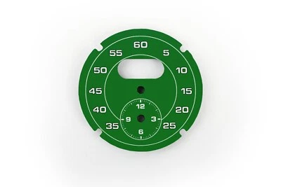 Porsche Sport Chrono 997 Carrera Cayman Boxster Macan Panamera Dial Reloj Verde Foto 1 de 2