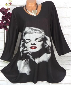 New Jersey Designer Tunika Bluse Shirt Lagenlook A-Linie Rotbraun L 40 42 - Bild 1 von 6