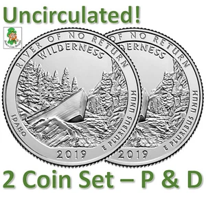 2019 P D Frank Church River of No Return ATB 25C Philadelphia Denver 2-Coin Set - Picture 1 of 4