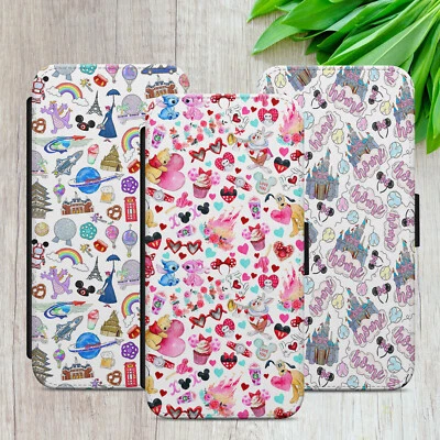 MICKEY MINNIE PATTERN CASE FOR IPHONE SAMSUNG PIXEL FLIP WALLET PHONE COVER GIFT - Image 1 of 4
