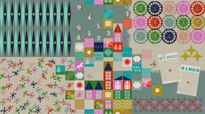 Cotton & Steel Playful Playroom 35 x 43 Zoll Baumwolle Leinen Leinwand Melody Miller  - Bild 1 von 1