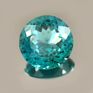Piedra preciosa natural Ceilán azul verde parti zafiro corte redondo suelto 29,7 quilates/19 x 19 mm - Imagen 1 de 7