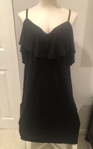 Damen Old Navy Gr. XXL schwarz ärmellos Rüschen Top Tank Kleid - Bild 1 von 5
