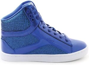 Dance Shoes Hip Hop High Top Glitter 7M Adult Pastry Pop Tart Glitter Blue 