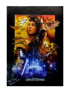 A3 For the Love of the Force 2015 Poster Signed by 3 Guests 100% Authentic + COA - Picture 1 of 1