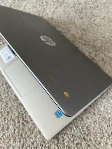 Hp Chromebook 15.6 Inch 128 Gb (Rarely Used) With Box And Charger - Picture 1 of 6