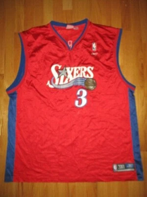 Reebok Team Apparel ALLEN IVERSON No 3 PHILADELPHIA 76ers 3XL Basketball Jersey - Image 1 of 4